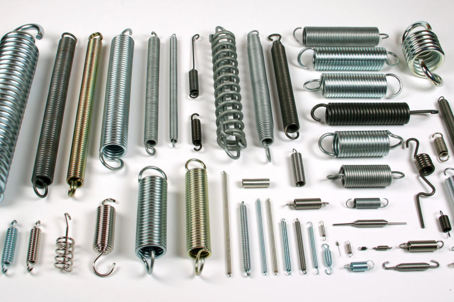 Tension springs production
